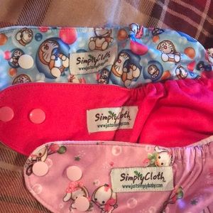 Simply Cloth AIO cloth diapers, 3